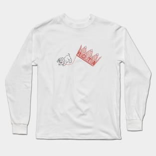 Logo - Dog pulling threads on Royal Rota Long Sleeve T-Shirt